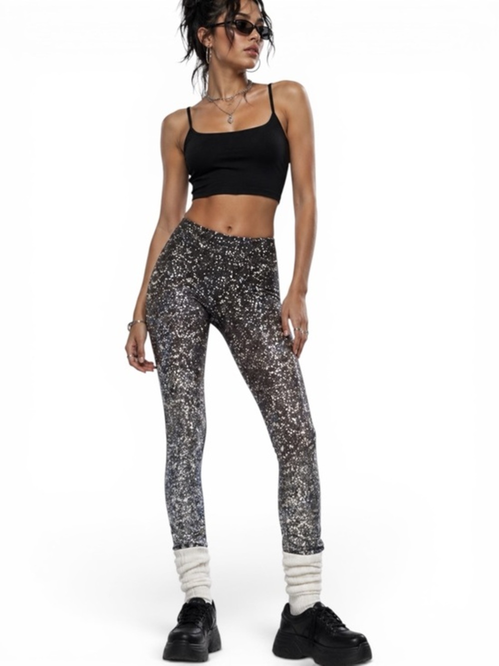 ✨ Terez Sparkle Ombre Leggings – XS – New With Tags